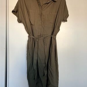 Denver Hayes Olive Midi Dress